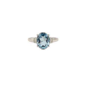Sky Blue Topaz Ring in Sterling Silver, Size 7